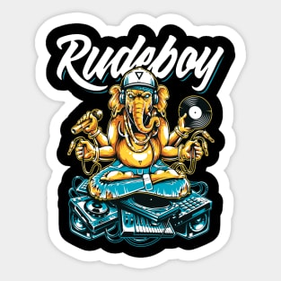 DJ Rudeboy Elephant Sticker